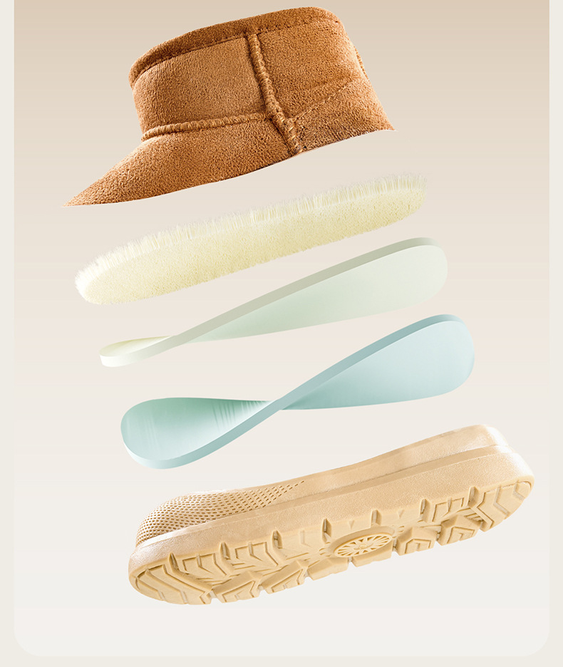 Happy Mary children's winter warm snow boots boys non slip waterproof girls cotton boots outdoor thickened large cotton shoes_viptrois.com