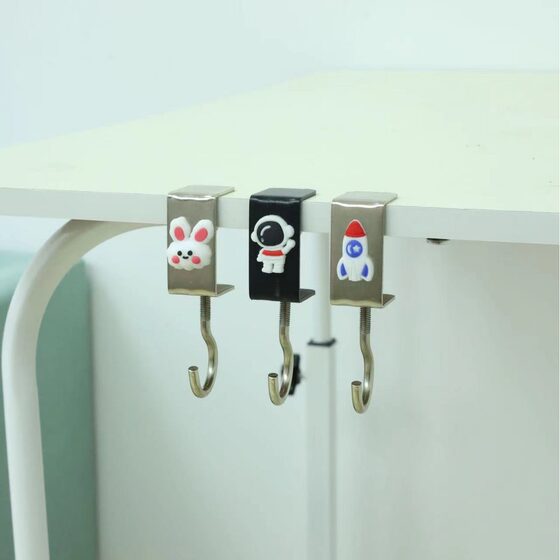 Desk hook bag artifact desk hook special hook student office rack desk multifunctional rotating