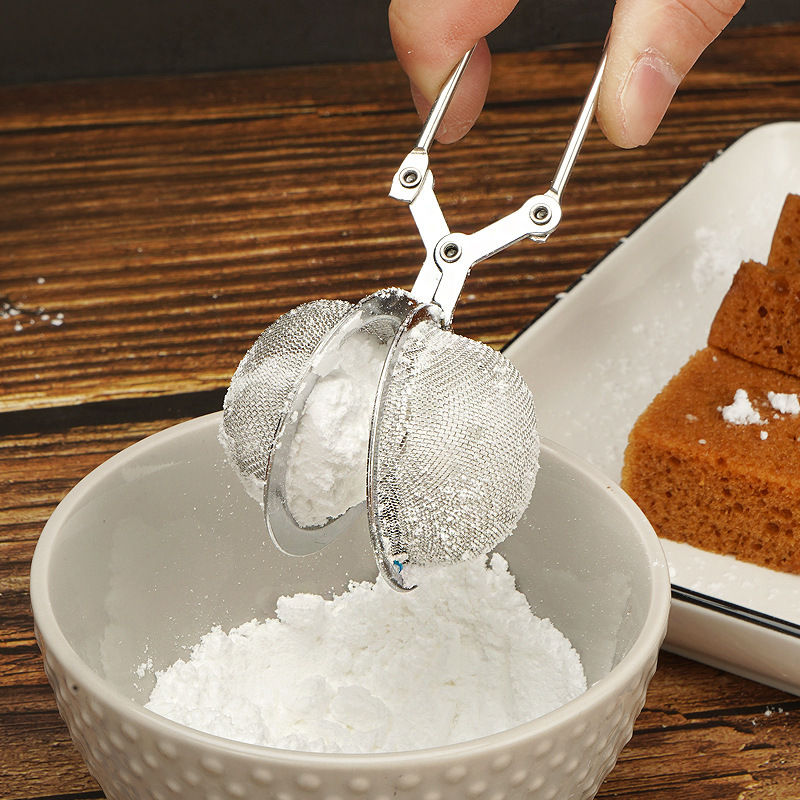 茶こし茶こしは焙煎砂糖粉ふるい抹茶粉ふるいカカオ粉粉ふるい器家庭用超細糖を持っている|undefined