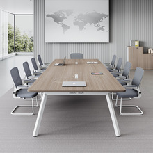 办公会议桌长桌简约现代会议室洽谈桌椅组合大小型会客桌子工作台