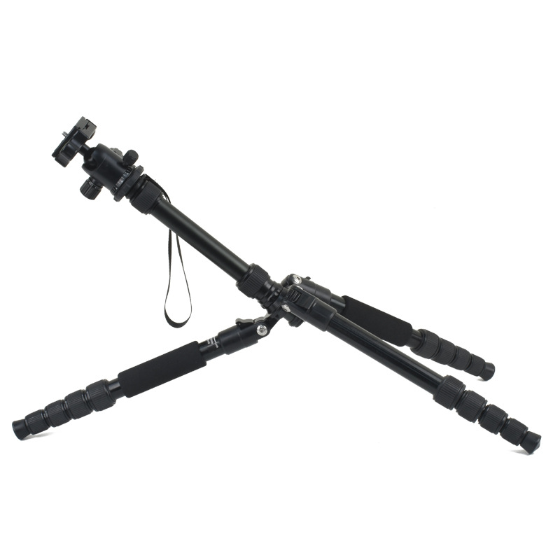 Fotografía digital SLR trípode panorámica PTZ soporte de cámara móvil monopod Cámara inversa plegable trípode