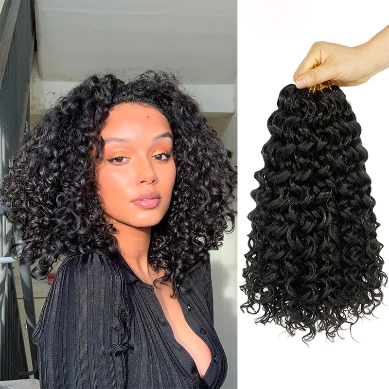 GoGo Curly CrochetHair wavy small curls crochet braids curly hair dreadlocks cross-border wholesale