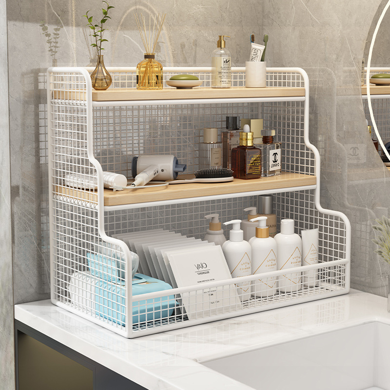 Cosmetics Storage Rack Desktop Storage Box Dressing Table Multi-Layer Skin Care Product Storage Rack Bathroom Washstand Shelf