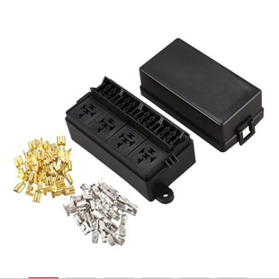 12-way car truck trailer boat 9.5 high current blade fuse relay box with shovel terminal