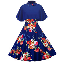 跨境亚马逊披肩吊带裙两件套A字赫本风复古连衣裙拼接连衣裙