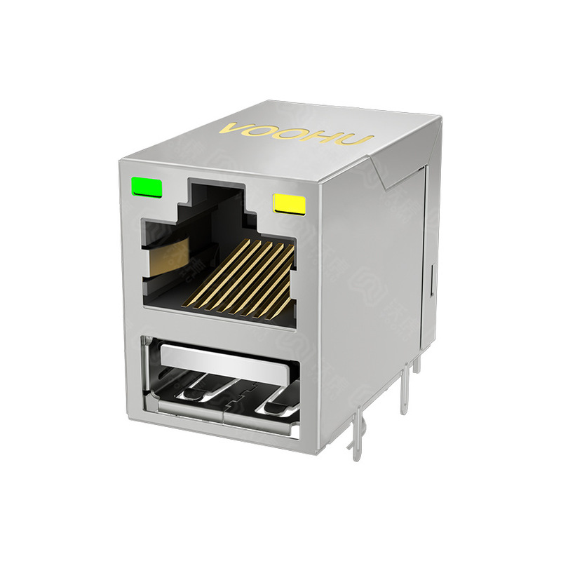 Network Connector Rj45+Usb2.0 Single Port Model Sytru121188Ab2W1Dy1054 Network Connector Rj45+Usb2.0 Single Port Model Sytru121188Ab2W1Dy1054