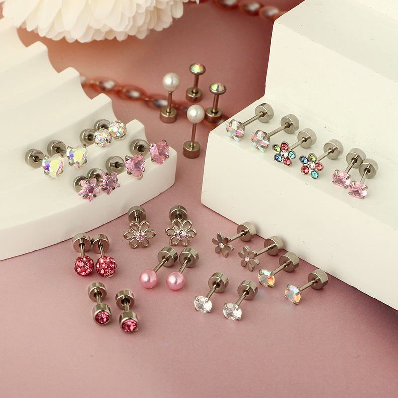 Labret piercing jewelry detail image