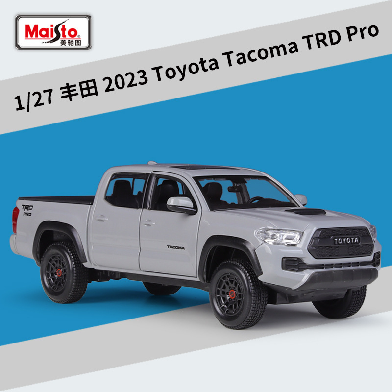 Meichi Figure 1:27 Toyota 2023 Tacoma TRD Pro Pickup Simulation Alloy Finished Car Model