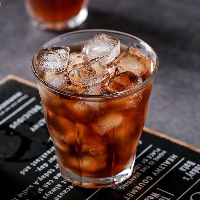 Tazas de vidrio temperado de importación concentradas resistentes al calor australianas tazas de café helado tazas de café helado tazas de bebida