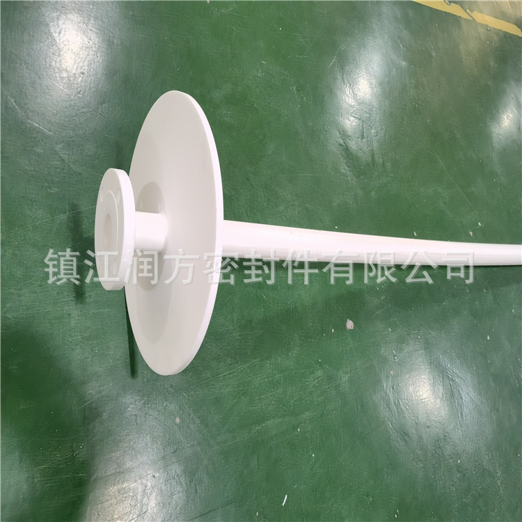 聚四氟乙烯PTFE法兰翻边管道，塑料王F4化工法兰长管