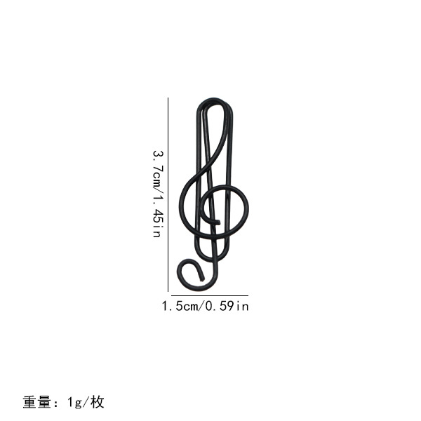 Nuevos productos 21 notas de color clips pet línea de plástico encapsulado de alto tono de música pin con fábrica de embalaje en stock