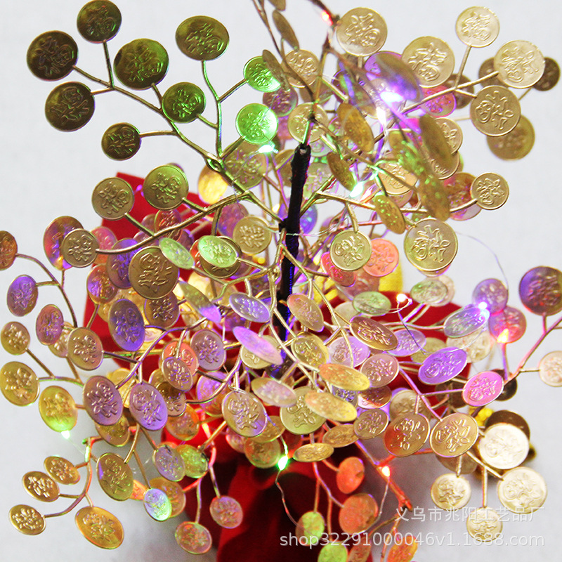 Fortuna árbol rojo fruta árbol simulación paleta fruta dinero árbol primavera Festival Año Nuevo decoración flor salón gabinete elevación Decoración