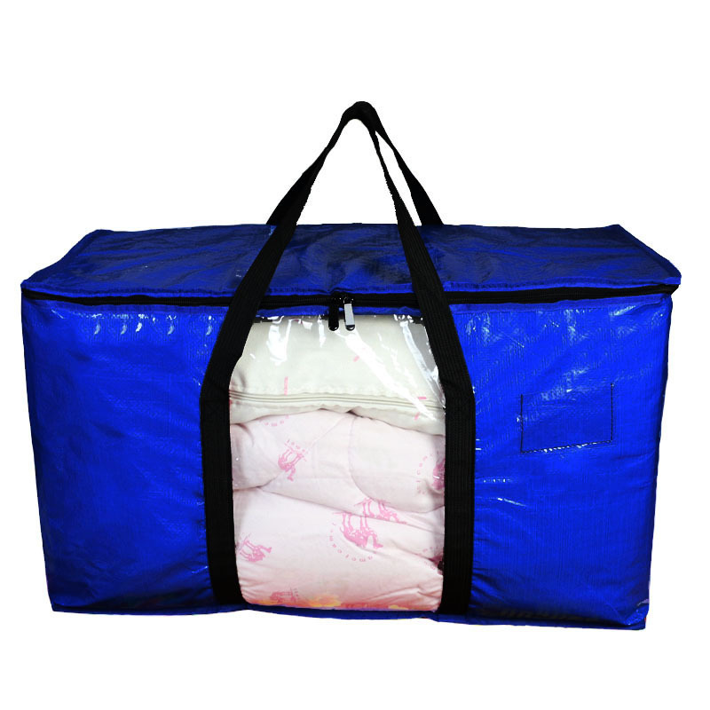 Cross-Border Amazon Visual Woven Bag, Oversized Luggage Moving Bag, Heavy-Duty Portable Storage Bag, Cotton Quilt Storage