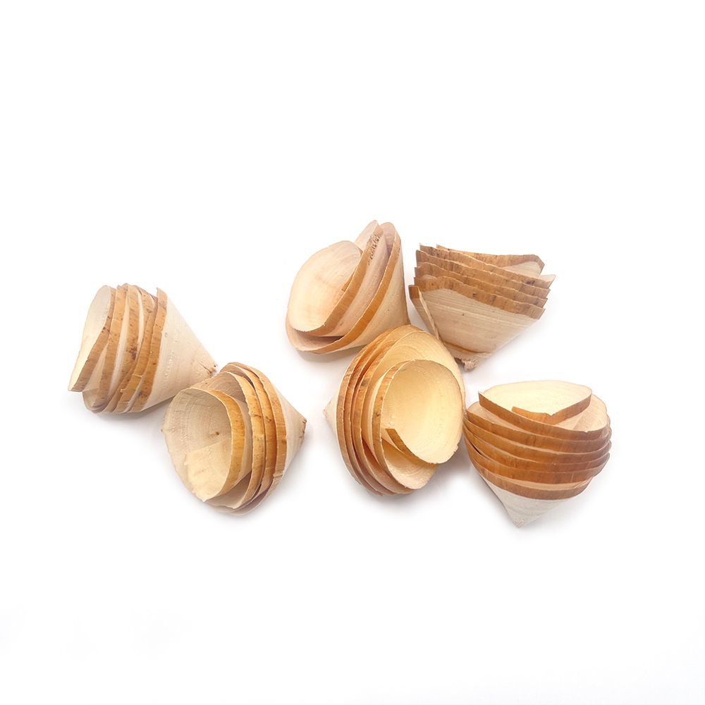 Juguetes para mascotas pequeños, rollos de madera natural hechos a mano, hámsters, juguetes molares, juguetes de entrenamiento de loro, productos de paisajismo para mascotas pequeñas