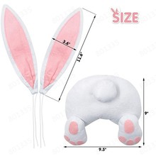 现货跨境复活节无脸娃娃兔子桌面卡通easter节日主题装饰场景布置