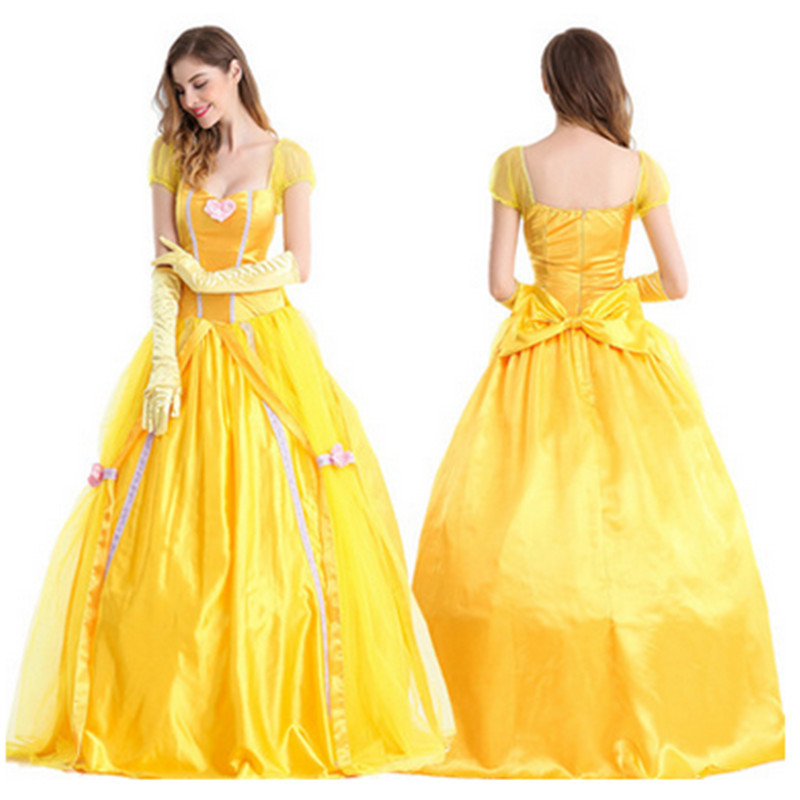 Halloween Princess Costume Belle Princess Dress Beauty and the Beast Bell Fancy Dress Costume Halloween Princess Costume Belle Princess Dress Beauty and the Beast Bell Fancy Dress Costume
