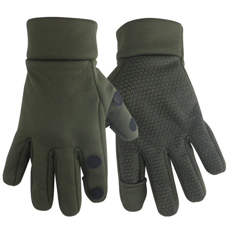 Guantes de invierno a prueba de frío con guantes de esquí calientes gruesos y antideslizantes para montar