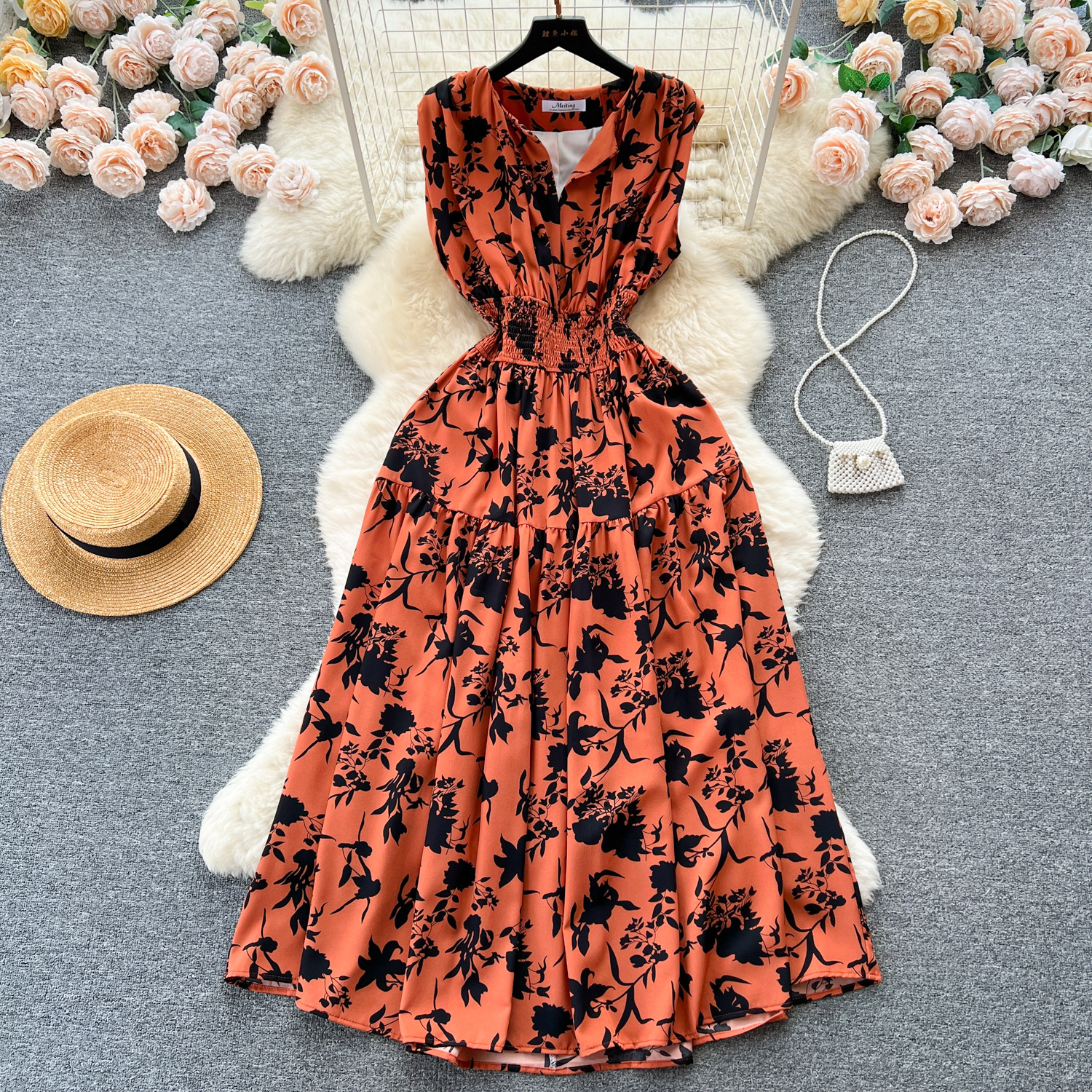 다크 브라운 레드