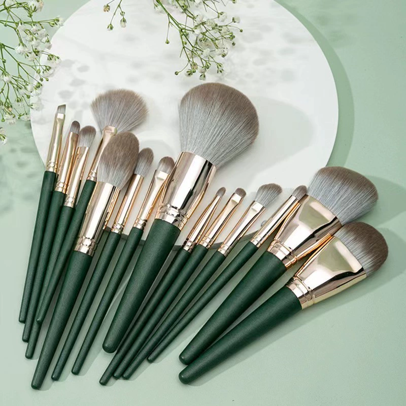 Brush, soft eye shadow, 14 pieces, full set, for beginners
