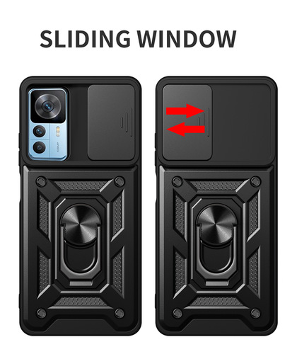 Suitable for foreign trade: Xiaomi 12T Pro Magnetic Window-Opening Protective Case with Stand, Compatible with Redmi K50 Ultimate Edition