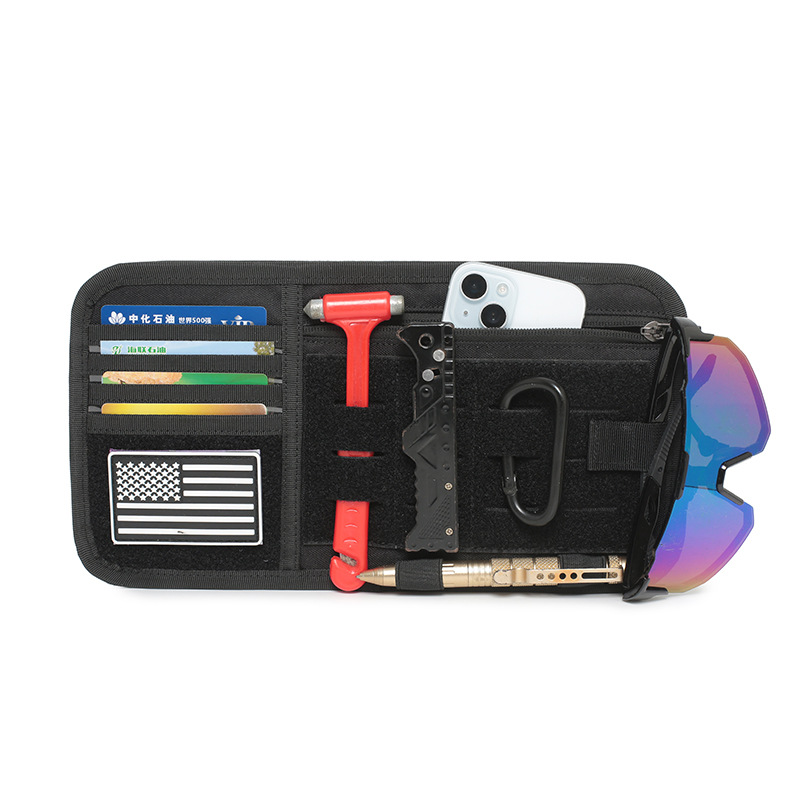 Hot-Selling Car Sun Visor Storage Bag, Car Glasses Holder Storage Bag, Car Interior Document Holder, Card Holder