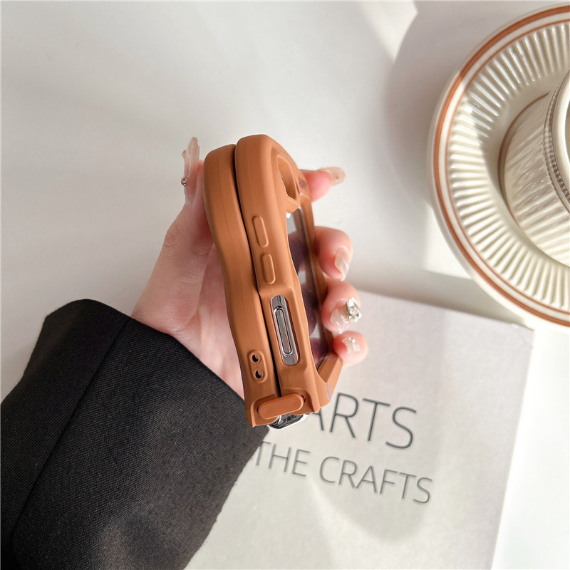 Korean style scarf dog for Samsung zflip 5 fold folding screen phone case Samsung Galaxy ZFLIP4 lanyard_voghion.com