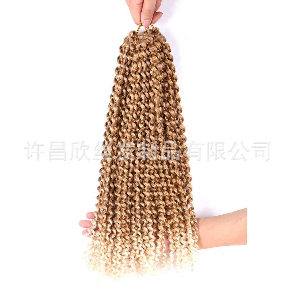 Suministro directo de fábrica Amazon ondulación del agua crochet peluca sucio trenza peluca Pasión Twist pelo