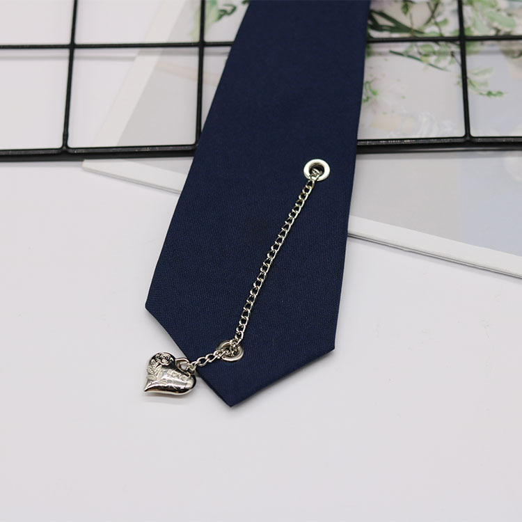 Fu Shuai original amor mariposa cadena libre negro tie ins femenino con estilo de la Universidad JK camisa uniforme moda