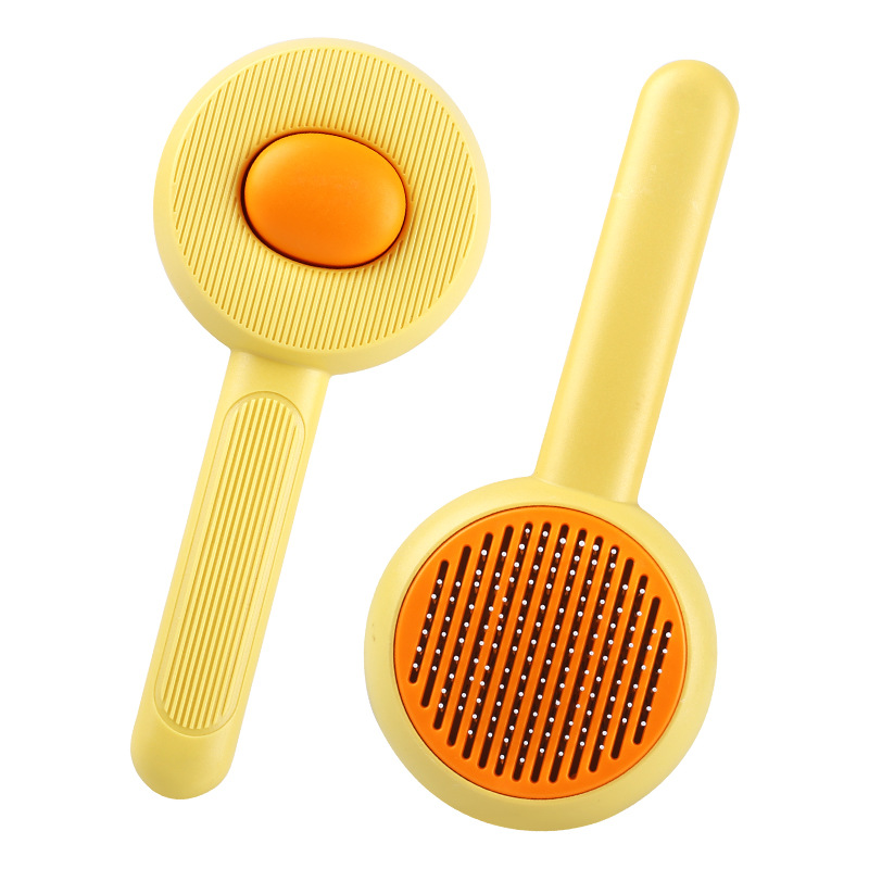 Pein de mascota de un botón de depilación de gato pein de nudos abiertos masaje de eliminación de cabello flotante pein de cabello de gato cepillo de cabello de gato y perro productos de limpieza general