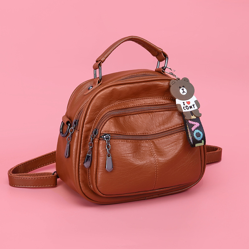Small backpack women pu leather ladies diagonal shoulder Joker backpack women's bag can be labeled factory a generation of hair Small backpack women pu leather ladies diagonal shoulder Joker backpack women's bag can be labeled factory a generation of hair