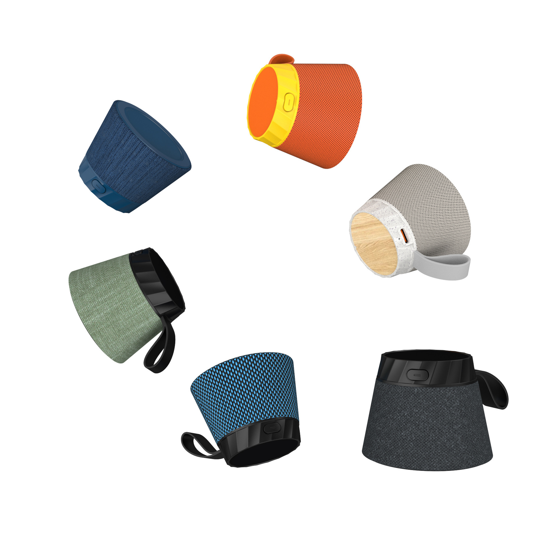 Draagbare bluetooth speaker met magnetische telefoonhouder_voghion.com