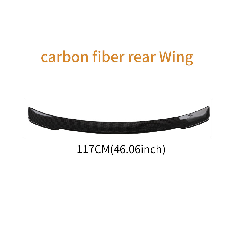 Suitable for Porsche Horche Taycan 2020 Carbon Fiber Car Rear Wing Fixed Wind Wing Spoiler