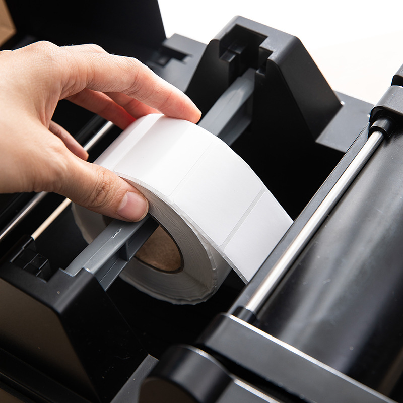 Deli 12300 Triple-Proof Thermal Label Paper, Adhesive Stickers for Express Delivery, Electronic Waybills, Product Sample Labels, and Coding Sheets