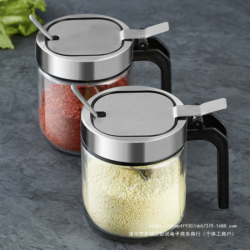 Кухонная коробка для приправ, солонка, банка для приправ, стеклянная бутылка для приправ, бытовая банка для приправ, ящик для хранения, комбинированный набор