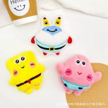 创意卡通海绵宝宝胸针diy儿童服装饰品毛绒玩具公仔配件辅料批发