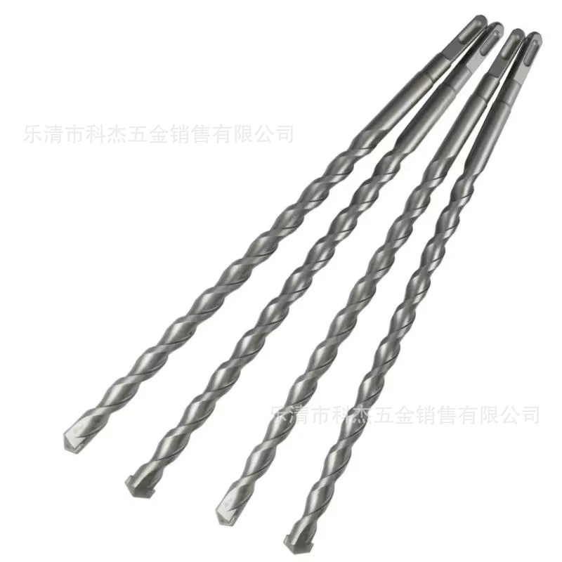 Electric hammer bit square shank percussion bit lengthened bit 500-1.5 m 2 M ultra-long four-pit concrete wall drilling