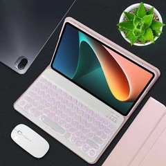 適用小米6平板紅米Redmi10.6平板電腦5Pro圓帽藍牙鍵盤保護套背光