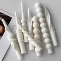 Silicone Candle Mold Set, European-Style Rotating Decorative Shapes, DIY Handmade Candles