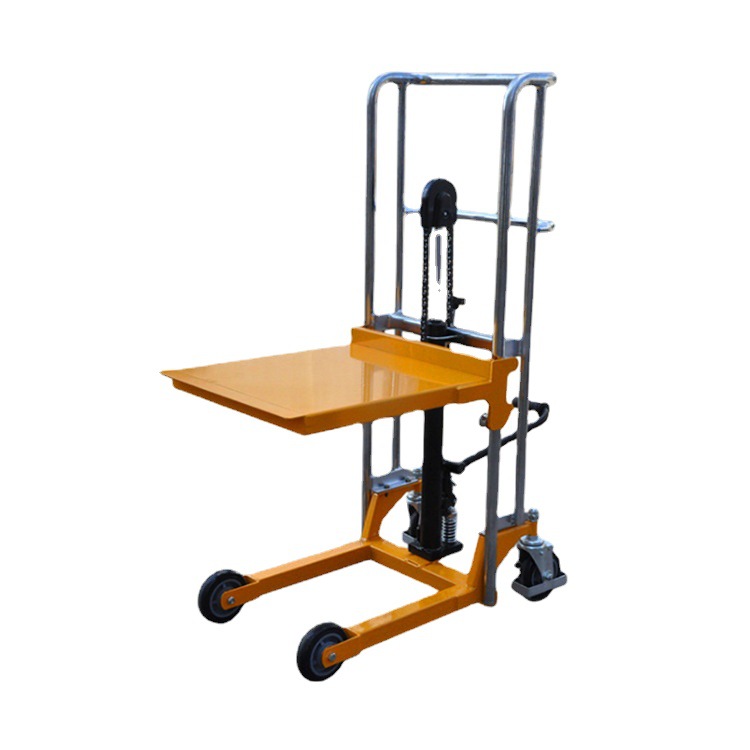 升降液压平台车 手动移动式升降平台 车脚踏式小型液压升降手推车
