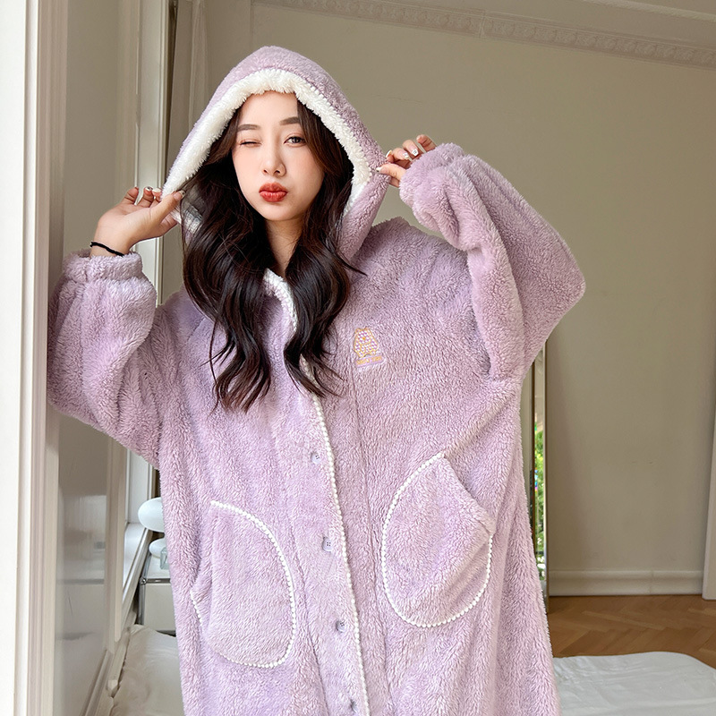 Velvet flannel hoody