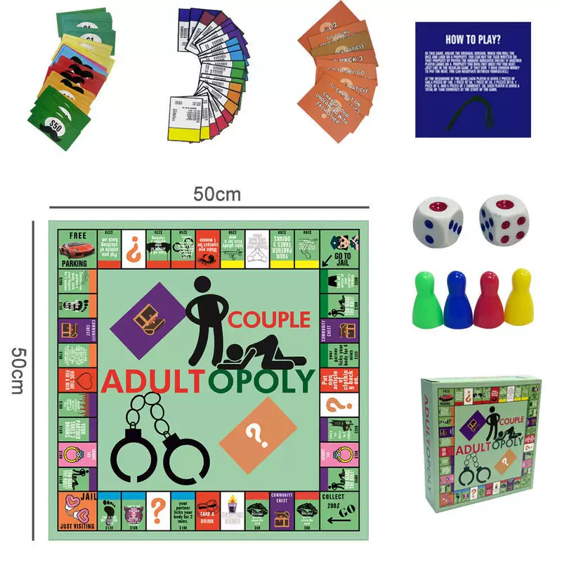Новинка кросс-бордерный продукт пара шахмат Adult Couple Game Night Night Dating Game Night
