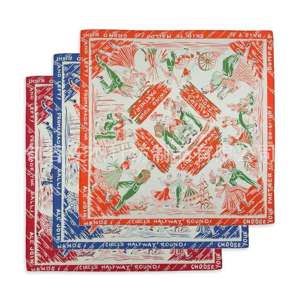 Pure Cotton American Retro vintage printed square scarf ameikaji hip hop Hip Hop Hip Hop scarf scarf face scarf