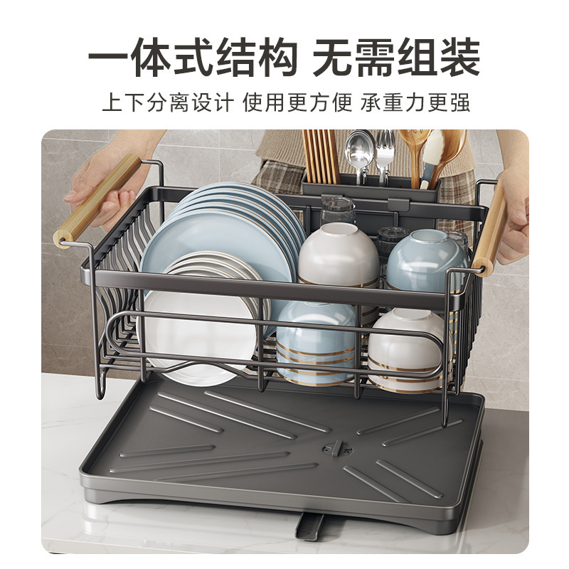 新商品304ステンレス碗皿収納排水棚多機能物置棚キッチン碗バスケット水切り棚|undefined