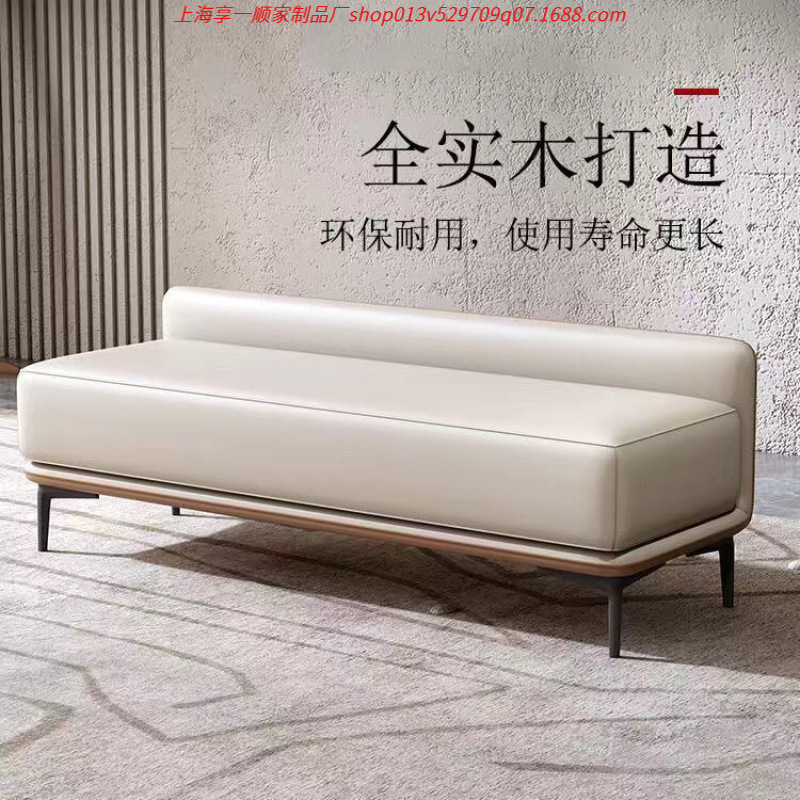 轻奢可躺网红客厅长条沙发凳美发店休息区等候椅入户门床尾凳