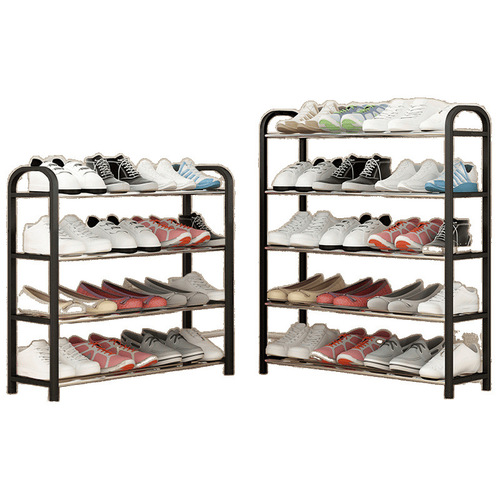 Simple shoe rack multi-layer household steel pipe storage dust-proof shoe cabinet dormitory entrance extra thick widened good-looking shoe rack