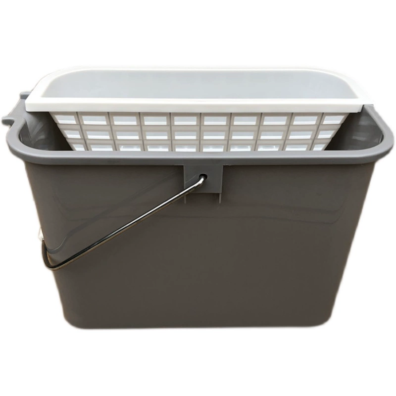 Rectangular bucket, mop, drying rack, hygienic trailer, increased thickness