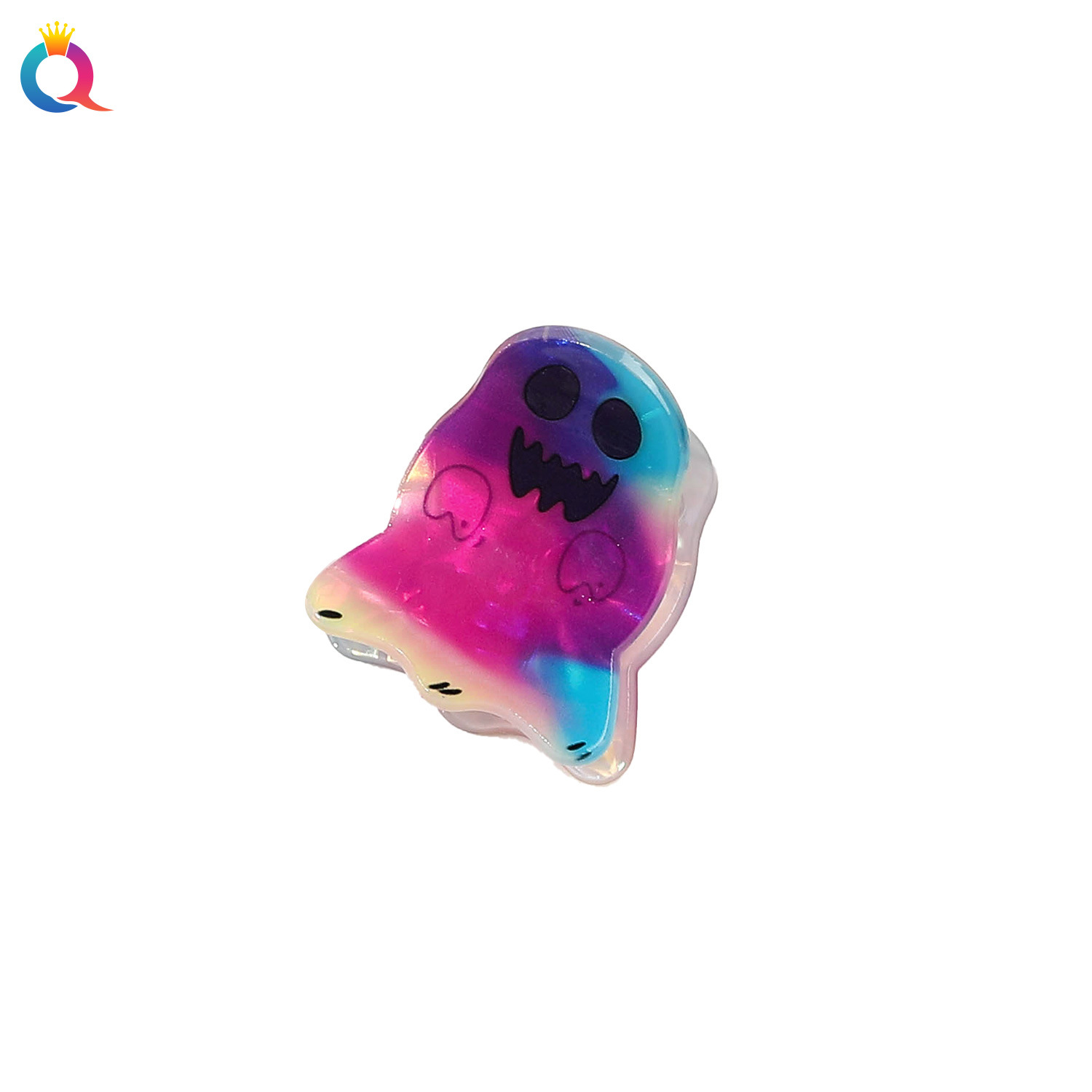 21g Weight Hair Claws Hair Accessories Type 1 Piece Quantity Holiday, Festival Occasion Arylic Material Halloween Festival ghost Pattern Women's Gender Cute Style Halloween Cute Women's Ghost Arylic Hair Claws 1