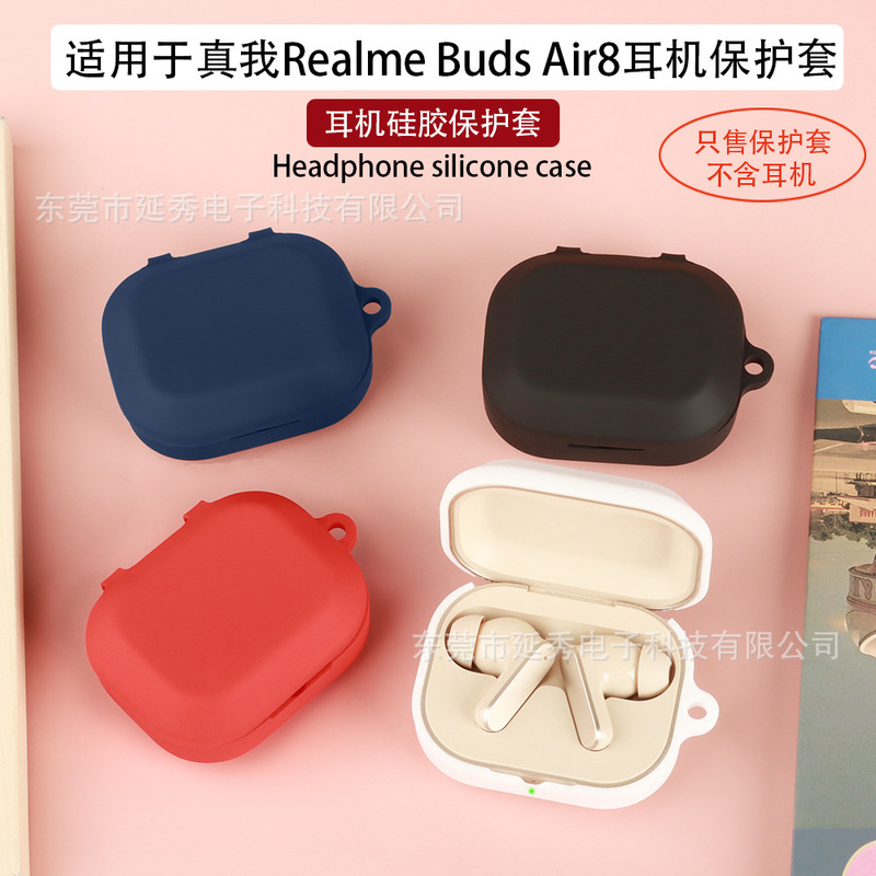 Suitable for Realme Buds Air8 Earphone Case, Bluetooth Earphone Protective Cover, Silicone Charging Case Empty Box