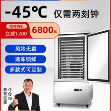 商用速冻机小型低温急速冻冷柜海参饺子柜包子零下45度速冻柜冰箱