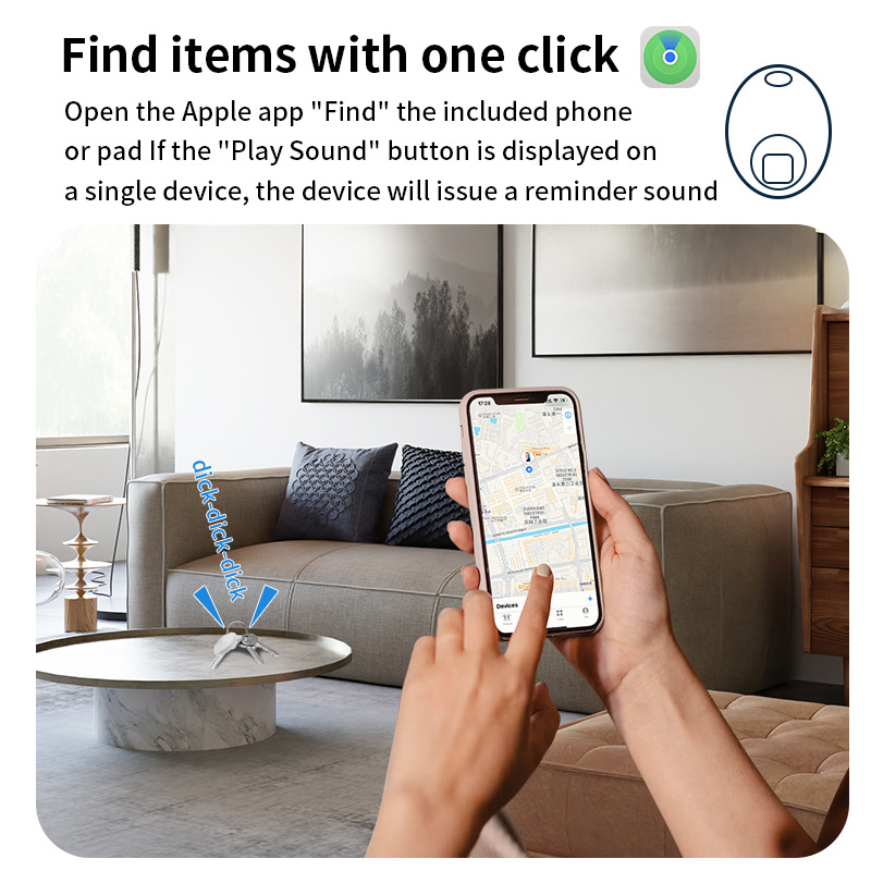 Airtag Alternative Positioning Locator Anti-loss Tracker Easy-to-lose Items Tracking Locator One-key Find Tracker